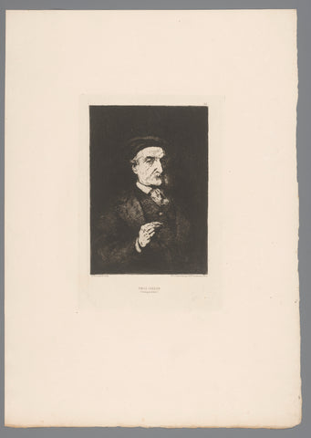 Portrait of Émile Cardon, Théodule Augustin Ribot, 1876 Canvas Print