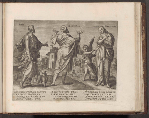 Amos, Zacharia and Malachi, Jan Snellinck (I), 1579 Canvas Print