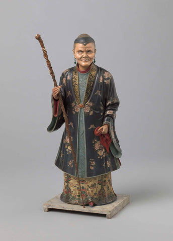 Head of a standing Chinese kink puppet (female), anonymous, 1804 - 1808 Canvas Print