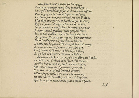 French poem on the Nymphs of the Amstel, page 4, Crispijn van de Passe (II), 1640 Canvas Print