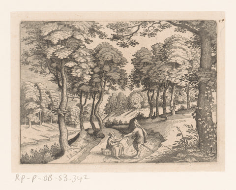 Juda a Thamar, anonymous, Matthäus Merian (I), after 1620 Canvas Print