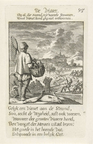 Visser, Jan Luyken, 1694 Canvas Print