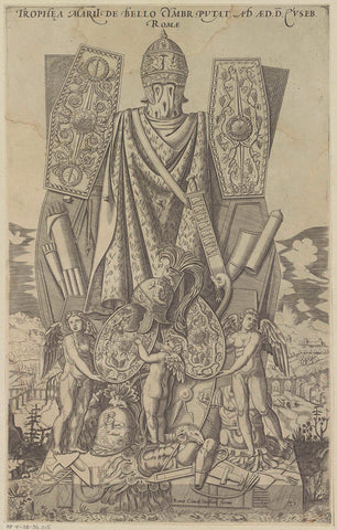 Oorlogstrofeeën, anonymous, c. 1572 - c. 1585 Canvas Print