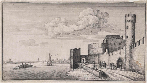 View of the city walls of Cologne, Wenceslaus Hollar, 1643 - 1644 Canvas Print