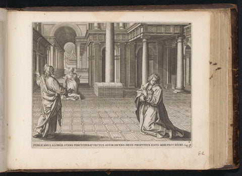 Parable of the Pharisee and the Tax collector, anonymous, 1646 Canvas Print