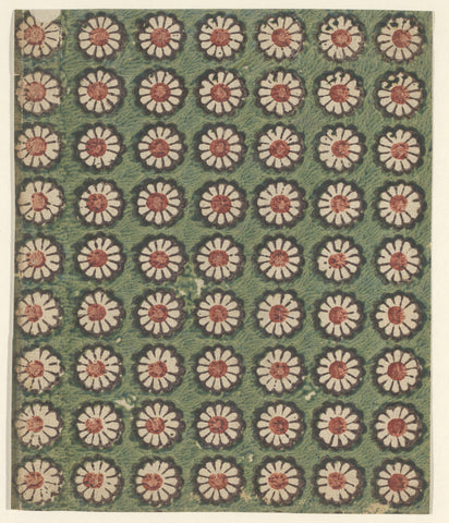 Leaf scattering pattern of daisies, anonymous, c. 1765 - c. 1805 Canvas Print