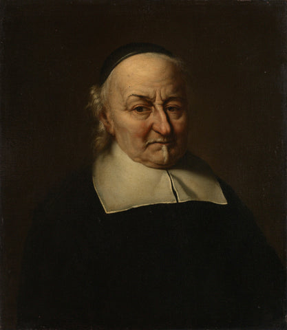 Joost van den Vondel (1587-1679), Poet, Philips Koninck, 1674 Canvas Print