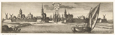 View of Dokkum, Gaspar Bouttats, 1679 Canvas Print