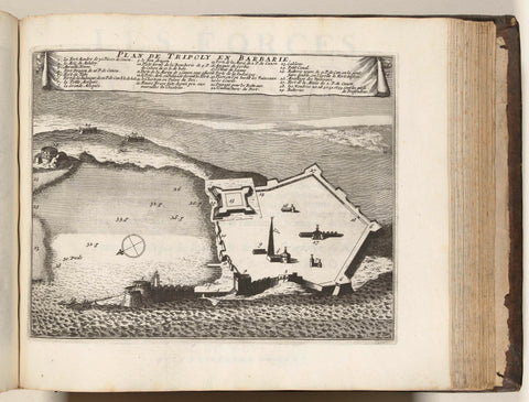 Map of Tripoli, ca. 1693-1696, anonymous, 1693 - 1696 Canvas Print