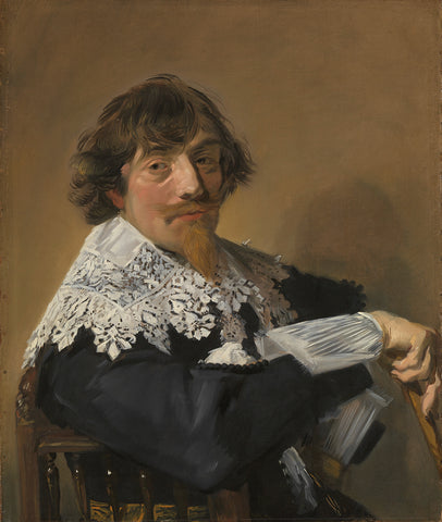 Portrait of a Man, Frans Hals, c. 1635 Canvas Print