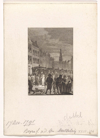 Funeral of the French count de Maillebois in Maastricht, 1791, Reinier Vinkeles (I), 1783 - 1795 Canvas Print