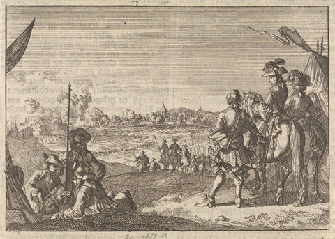 Capture of Nijmegen by the French, 1672, Caspar Luyken, 1698 Canvas Print