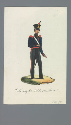 Stukkenrijder Veld Artillerie, Albertus Verhoesen (attributed to), 1835 - 1850 Canvas Print