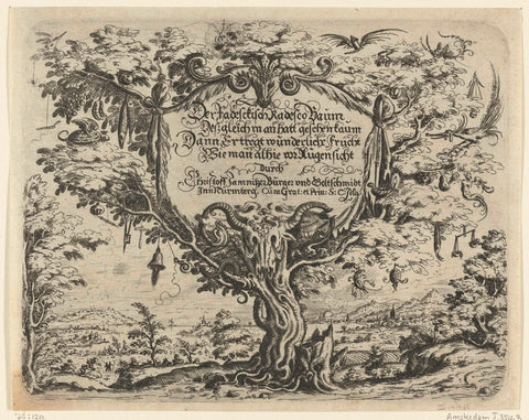 Third title page, Christoph Jamnitzer, 1573 - 1610 Canvas Print