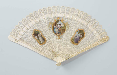 Brisé fan, anonymous, c. 1795 Canvas Print