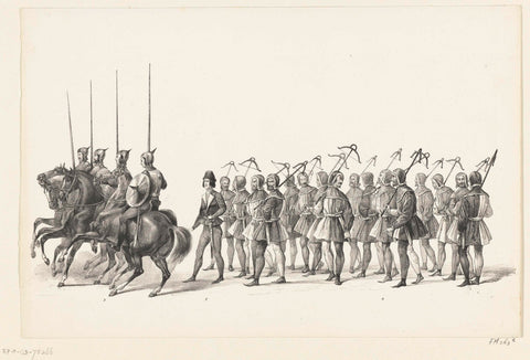 Parade nos 2-4, anonymous, 1840 Canvas Print