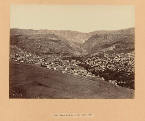 S 101. Zahleh, village in anti-Lebanon. Syria., Félix Bonfils, c. 1867 - c. 1876 Canvas Print