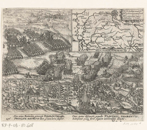 The journey through Brabant: the State Army for Tienen (right half), 1602, anonymous, 1613 - 1615 Canvas Print