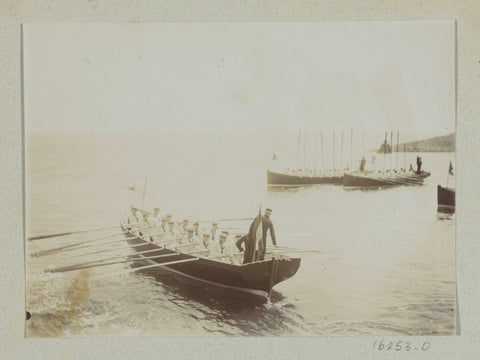 Sailors rowing to their ship, anonymous, 1904 Canvas Print