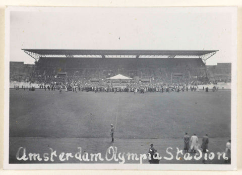 German soldiers in the Olympic Stadium, anonymous, 1941 Canvas Print