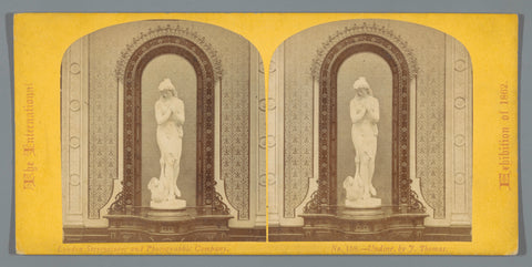 Sculpture of Undine by John Thomas, shown at the 1862 World's Fair, William England, 1862 Canvas Print