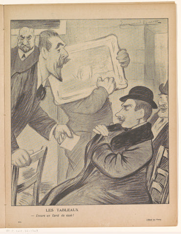 Painting auction, anonymous, 1905 Canvas Print