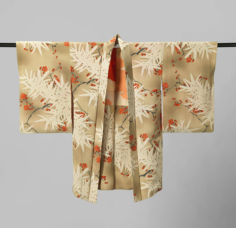 Woman's Coat with Plum and Bamboo, anonymous, 1920 - 1940 Canvas Print