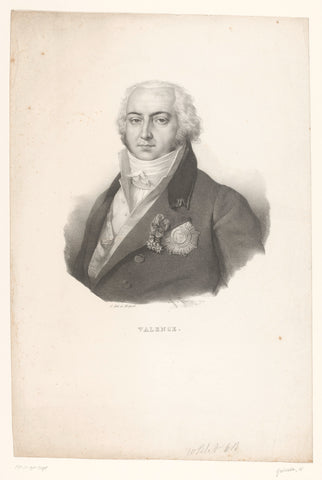 Portrait of Jean-Baptiste Cyrus de Timbrune de Thiembronne, Henri Grévedon, 1824 Canvas Print