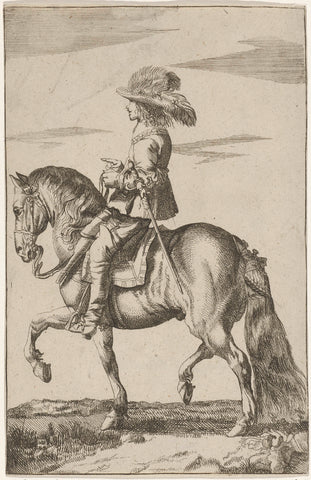 Horseman, Pieter Nolpe, 1623 - 1703 Canvas Print