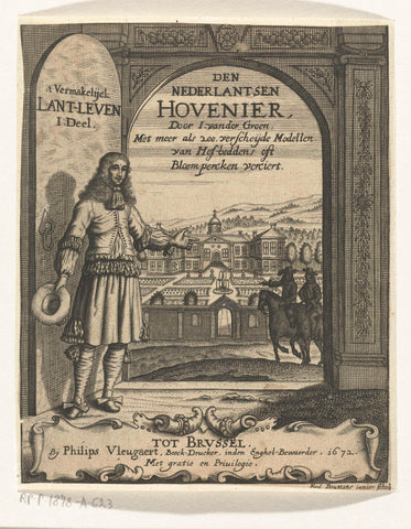 De Nederlandse hovenier, Frederik Bouttats (de Jonge), 1672 Canvas Print