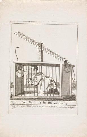 Napoleon in the rat trap, 1813, Wijnand Esser, 1813 Canvas Print