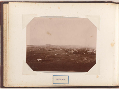 View of Pretoria and the surrounding landscape, anonymous, c. 1885 - c. 1910 Canvas Print