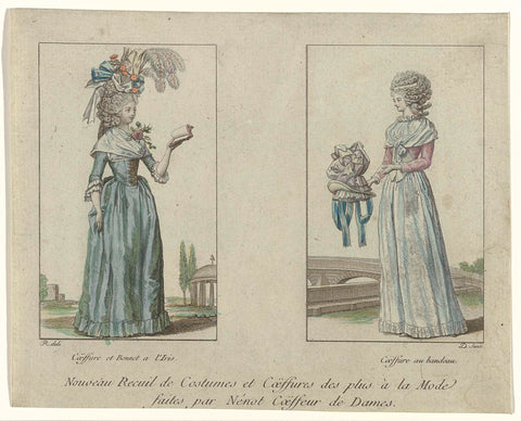 New Recuil de Costumes et Coëffures (...) 1789, anonymous, 1789 Canvas Print