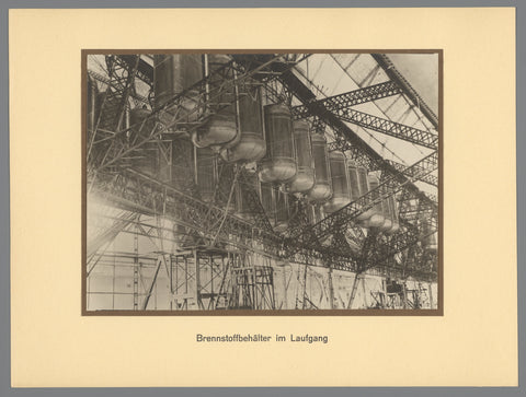 Fuel tanks in the blimp, anonymous, 1924 Canvas Print