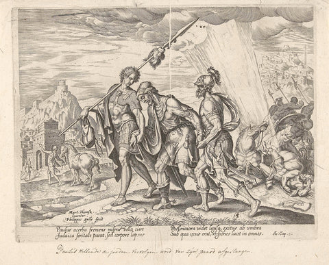 Conversion of Paul, Philip Galle, 1582 Canvas Print