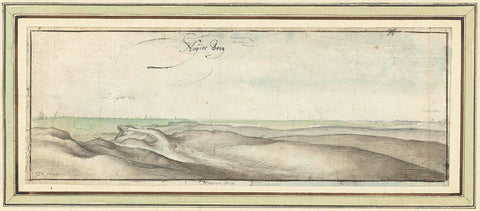 Gezicht op de duinen bij Muiderberg, Wenceslaus Hollar, 1634 Canvas Print