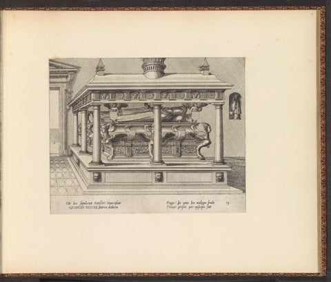 Funerary monument for Georgio Selva, Johannes or Lucas van Doetechum, 1563 Canvas Print