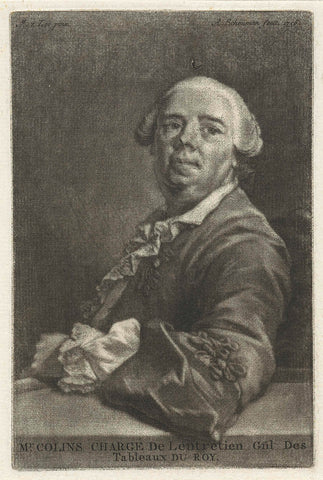 Portrait of François-Louis Colins, Aert Schouman, 1756 Canvas Print