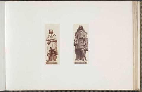 Plaster models for sculptures at the Palais du Louvre: left 