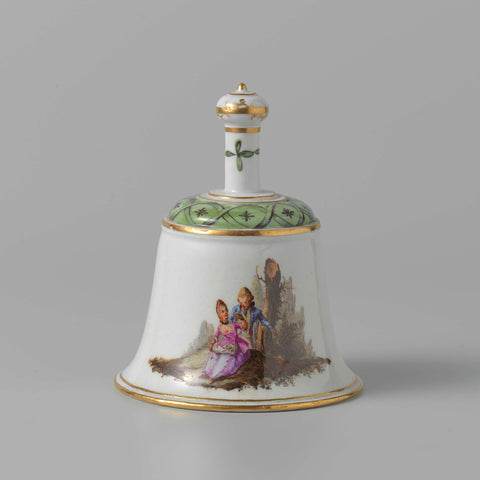 Hand bell, Manufactuur Oud-Loosdrecht, c. 1778 - c. 1782 Canvas Print