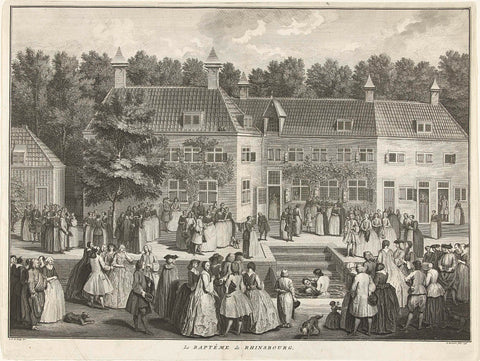 Baptism at the Rijnsburg Collegianten, c. 1735, Balthasar Bernards, 1736 Canvas Print