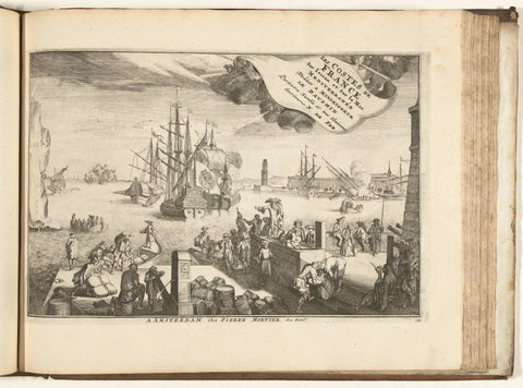 Titelprent voor prentwerk: The Forces of Europe, Asia, Africa and America (...) Comme aussi les Cartes des Côtes de France et d'Espagne (deel V), 1726, Jan van Vianen, 1726 Canvas Print