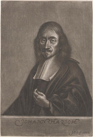 Portrait of the printer Johann Hazich, Johann Friedrich Leonard, 1672 Canvas Print