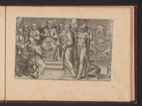 Christ for Caiaphas, Philips Galle (workshop of), 1573 Canvas Print