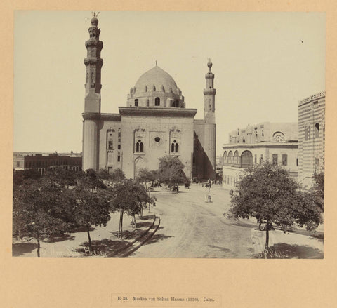 The mosque of sultan Hassan, Pascal Sébah, c. 1888 - c. 1898 Canvas Print