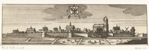 View of Bolsward, Gaspar Bouttats, 1679 Canvas Print