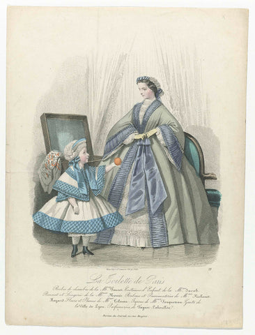 La Toilette de Paris, 1861, No. 73 : Robes de chambr (...), Préval, 1861 Canvas Print