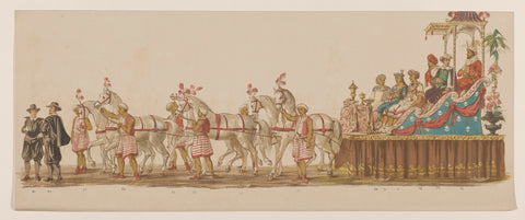 Sixth group in Delft parade of 1862, Willem Bernardus IJzerdraat, 1862 Canvas Print