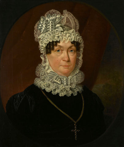 Portrait of Ann Brander (died 1837), Wife of Job Seaburne May, Jan Willem May, 1823 Canvas Print