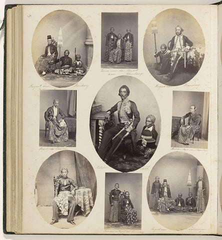 Indian princes, Woodbury & Page, 1863 - 1866 Canvas Print